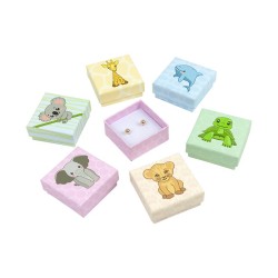 Coffret de boîtes en carton pour boucles d&#39;oreilles enfant pour bijoux et bijoux fantaisie AN-40