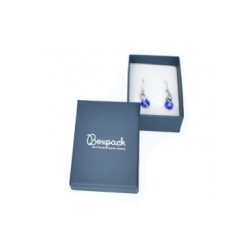 Boîte en carton pour boucles d&#39;oreilles ou pendentifs, 50x70x25 mm, bleu, EP-88