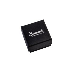 Caja para Pendientes o Anillo Negra Packaging de Joyería Personalizable EP-42-N