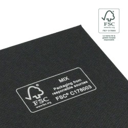 Caja FSC® para Pendientes Negra Packaging de Joyería Personalizable F40-N
