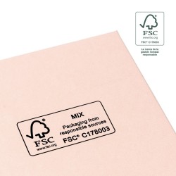 Caja FSC® para Pendientes Rosa Packaging de Joyería Personalizable F40-RC