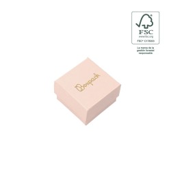 Caja FSC® para Anillo o Pendientes Rosa Packaging de Joyería Personalizable F42-RC