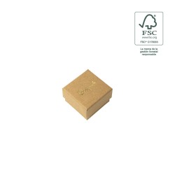 Caja FSC® para Anillo o Pendientes Kraft Packaging de Joyería Personalizable F42-K