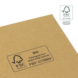 Caja FSC® para Anillo o Pendientes Kraft Packaging de Joyería Personalizable F42-K