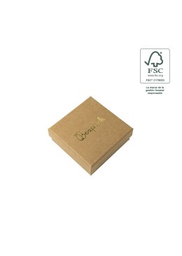 Caja FSC® para Colgante o Conjunto Kraft Packaging de Joyería Personalizable F81-K