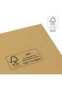 Caja FSC® para Colgante o Conjunto Kraft Packaging de Joyería Personalizable F81-K