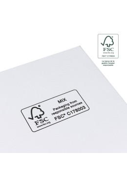 Caja FSC® para Colgante o Conjunto blanca Packaging de Joyería Personalizable F81-B