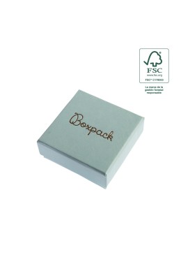 Caja FSC® para Colgante o Conjunto Aguamarina Packaging de Joyería Personalizable F81-AQ