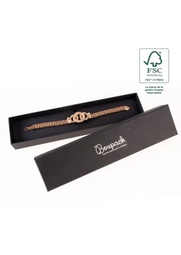 Caja FSC® para Pulsera Negra Packaging de Joyería Personalizable F51-N