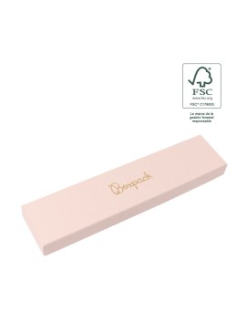 Caja FSC® para pulsera Rosa Packaging de Joyería Personalizable F51-RC