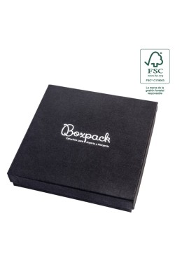Caja FSC® para Collar o Conjunto Negra Packaging de Joyería Personalizable F18-N