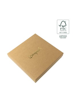 Caja FSC® para Collar o Conjunto Kraft Packaging de Joyería Personalizable F18-K