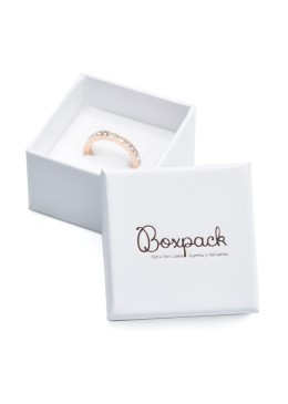 Boîte en carton blanc pour bagues ou boucles d&#39;oreilles, bijoux et bijoux fantaisie, IP-42