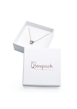 Carton pour bijoux et pendentifs fantaisie 86x86x33 mm couleur blanc IP-81