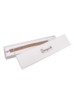 Boîte en carton pour bijoux et bracelets fantaisie, 233x53x23 mm, blanche, IP-50