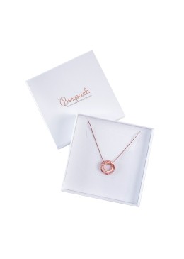 Boîte en carton pour parure de bijoux, pendentifs et bijoux fantaisie 120x120x35 mm couleur blanche IP-17