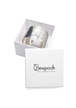 Boîte en carton pour bijoux, bracelets et bijoux fantaisie 90 x 90 x 58 mm, couleur blanche, IP-89