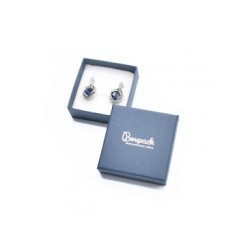 Boîte en carton pour parure ou pendentif 65x65x29 mm couleur bleue ep-61