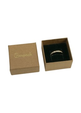 Boîte en carton kraft pour bagues ou boucles d&#39;oreilles, bijoux et bijoux fantaisie NT-42