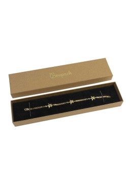 Boîte en carton kraft pour bijoux, bracelets et bijoux fantaisie, 233x53x27 mm, nt-51