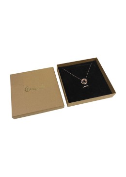 Boîte en carton kraft pour ensemble de pendentifs, 167 x 167 x 33 mm, nt-18