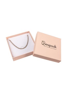 Boîte en carton pour parure de bijoux pendentifs et bijoux fantaisie 86x86x24 mm couleur rose pi-80