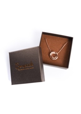 Carton pour bijoux et pendentifs fantaisie 86x86x33 mm couleur marron Q-81-M