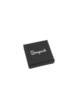 Caja para Pendientes y Anillo Negra Packaging de Joyería Personalizable PT-45-N