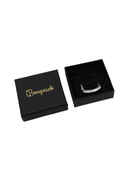Caja para Pendientes y Anillo Negra Packaging de Joyería Personalizable PT-45-N