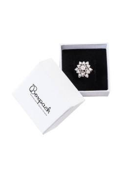 Boîte en carton blanc pour bagues ou boucles d&#39;oreilles, bijoux et bijoux fantaisie, MP-42
