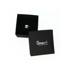 Boîte en carton pour bague 65x65x45 mm couleur noire ep-43