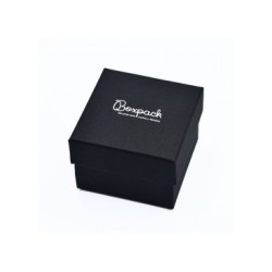 Caja para Anillo Negra Packaging de Joyería Personalizable EP-43-N