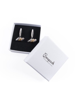 Boîte en carton pour bijoux et bijoux fantaisie, boutons de manchette, 65 x 65 x 29 mm, couleur blanche, MP-61-G