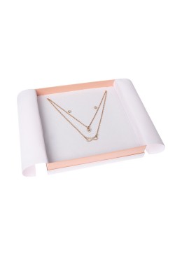 Caja para Collar o Conjunto Blanca Packaging de Joyería SA-18-RS