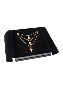 Caja para Collar o Conjunto Negra Packaging de Joyería SA-18-N