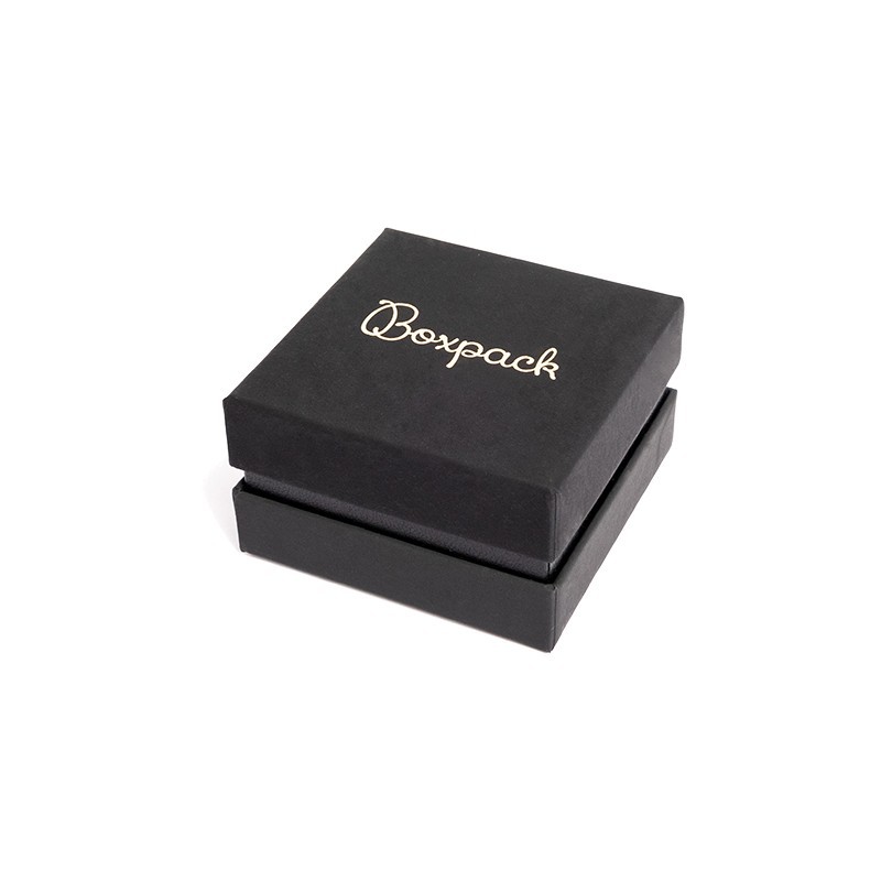 Caja de cartón negra para pendientes o conjunto de joyería, bisutería y joyas 65x65x38 Mm SA-61-N Caja de cartón negra para pendientes o conjunto de joyería, bisutería y joyas 65x65x38 Mm SA-61-N