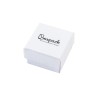 Caja de cartón para anillo o pendientes de joyería y bisutería color blanco mp-42