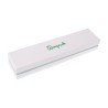 Coffret en carton blanc et aigue-marine pour bijoux, bracelets, bijoux fantaisie et joaillerie 234 x 55 x 39 mm SA-51-AQ
