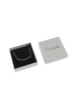 Boîte en carton pour pendentif ou parure et bijoux fantaisie 86x86x33 mm couleur grise ST-81