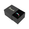 Boîte en carton pour bagues ou boucles d&#39;oreilles, noire, 48x48x33 mm SL-42-N