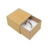 Boîte en carton kraft pour bagues ou boucles d&#39;oreilles, 48x48x33 mm SL-42-KK