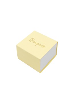 Caja para Anillo o Pendientes Amarilla Packaging de Joyería Personalizable SL-42-AM