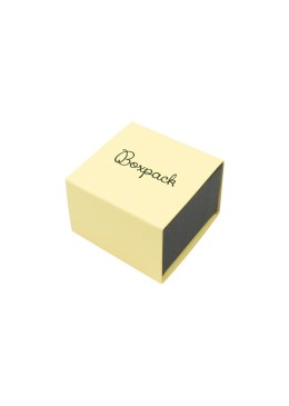 Caja para Anillo o Pendientes Amarilla Packaging de Joyería Personalizable SL-42-AM