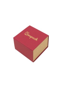 Caja para Anillo o Pendientes roja Packaging de Joyería Personalizable SL-42-R