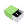 Boîte en carton vert pour bagues ou boucles d&#39;oreilles, 48x48x33 mm SL-42-VE-B