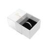 Boîte en carton pour bagues ou boucles d&#39;oreilles, transparente, 48x48x33 mm SL-42-TR-B
