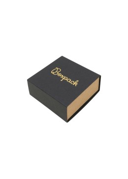 Caja para Pendientes o Conjunto Negra Packaging de Joyería Personalizable SL-61-N