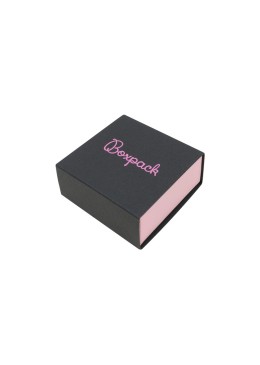 Caja para Pendientes o Conjunto Negra Packaging de Joyería Personalizable SL-61-N
