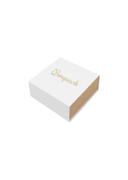 Caja para Pendientes o Conjunto Blanca Packaging de Joyería Personalizable SL-61-B