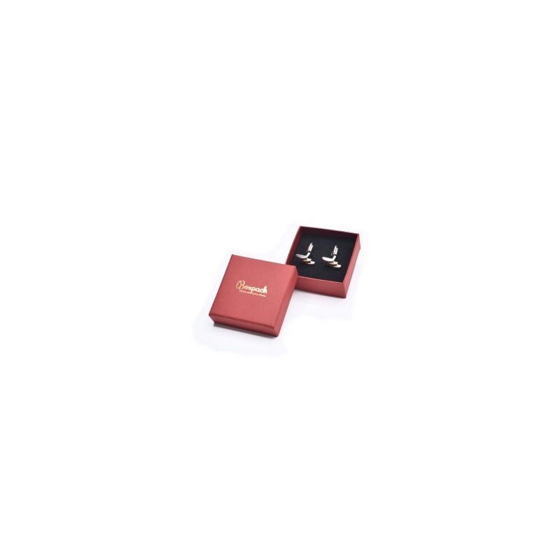 Caja de cartón gemelos 65x65x29  mm color rojo ep-61